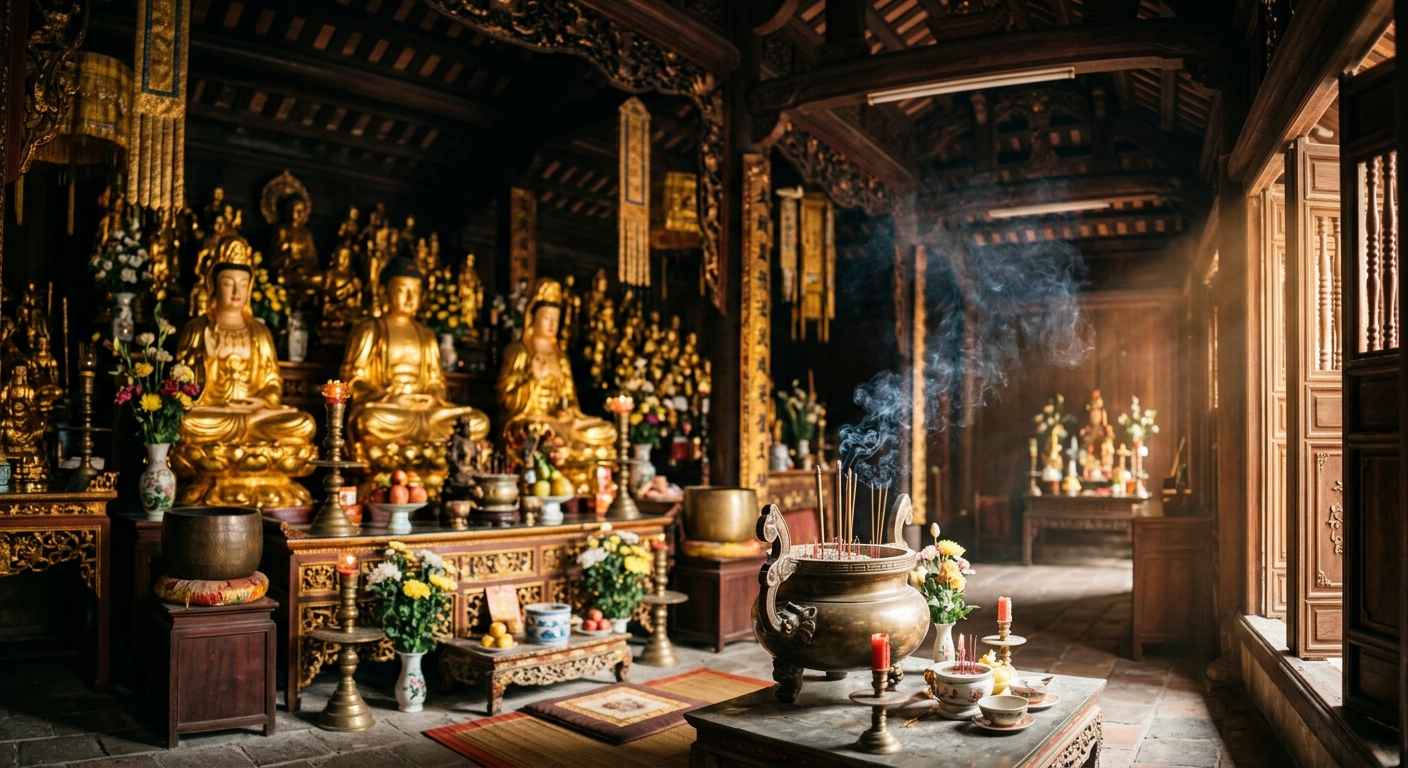The quiet etiquette of Buddhist temples in Hue
