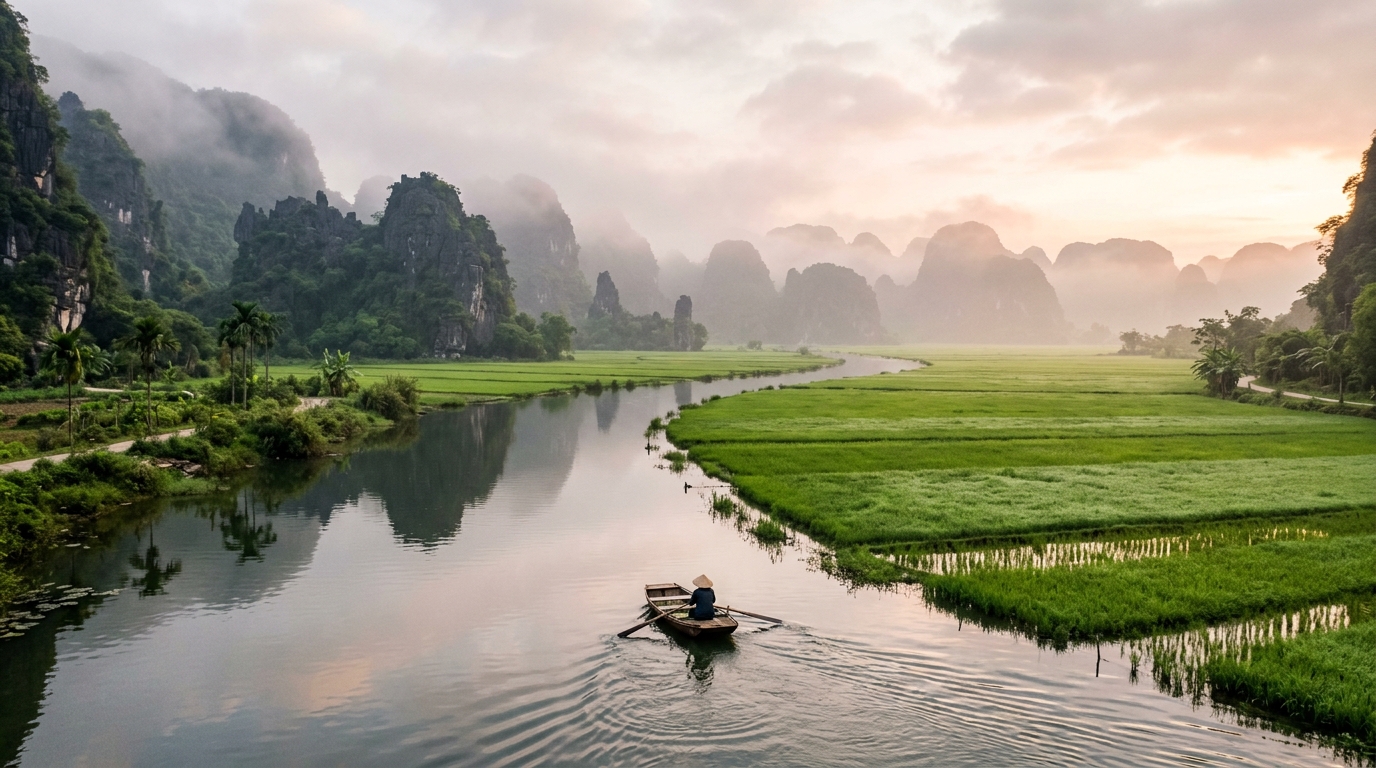 Why the Ninh Binh boat tour feels different at 7am vs. Noon
