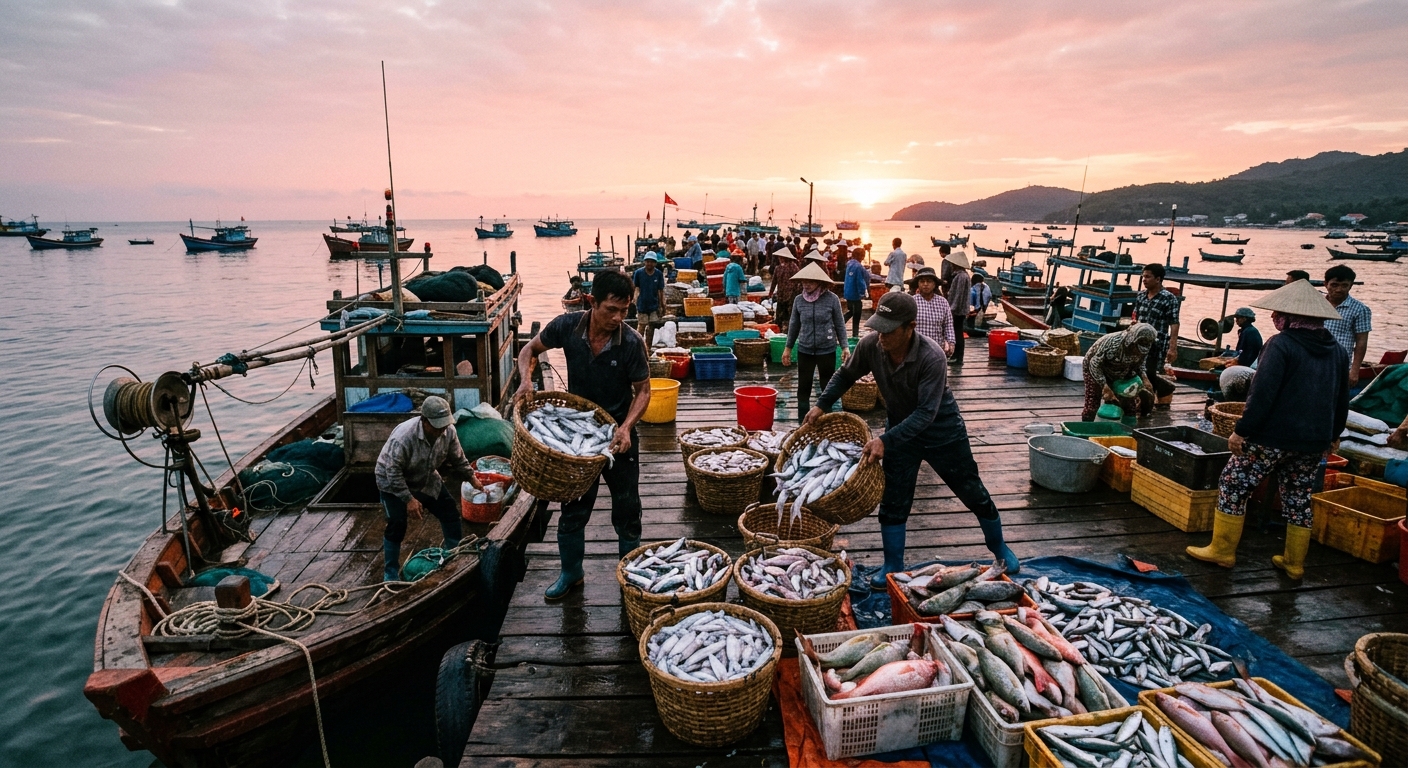 Phu Quoc’s An Thoi archipelago market at dawn