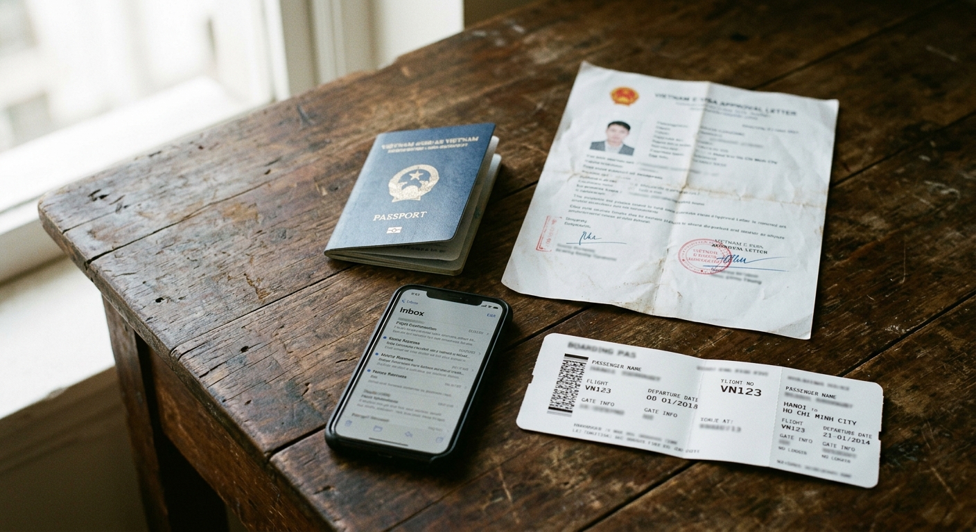 The Vietnam evisa approval email: What’s actually in it and what to save before your flight